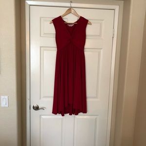 Red cocktail dress